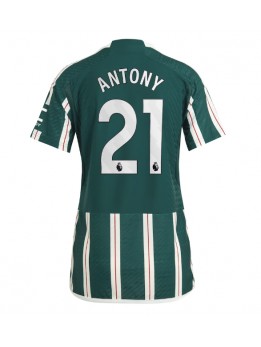 Ženski Nogometna dresi replika Manchester United Antony #21 Gostujoči 2023-24 Kratek rokav
